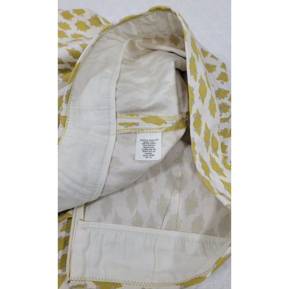 J.Crew Women's Stretch Skirt Size 6 Geometric Diamond Print Knee Length Pencil - Picture 6 of 12